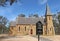 Dunolly\'s St Mary\'s Catholic church (1871), a Gothic Revival building made of sandstone and granite