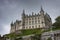 Dunrobin Castle, a stately home in the Scottish Highlands, on the North-Coast-500, on an overcast day