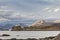 Dunscaith Castle ruins on the Isle of Skye in Scotland.