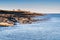 Dunstanburgh Castle from Craster Harbour