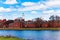 Dunster House Cambridge panorama and Charles river