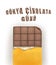 Dunya Cikolata Gunu template design. Text translate: World Chocolate Day