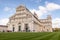 Duomo cathedral of Pisa, with the Leaning Tower behind. Tuscany, Italy