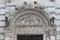 Duomo di Carrara, main portal detail, Tuscany. Italy