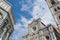 Duomo Firence. Facade and campanile of Duomo and the magnificent