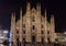 Duomo Milan Cathedral Church in Milan, Lombardy, Italy. Also Named Metropolitan Cathedral Basilica of the Nativity of Saint Mary