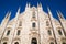 Duomo of Milan front face