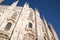 Duomo of Milan front face from below