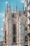 Duomo of Milan, Milan Cathedral, Italy. The main Milan landmark. Gothic architecture
