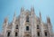 Duomo of Milan, Milan Cathedral, Italy. The main Milan landmark. Gothic architecture