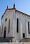 Duomo of Oderzo with cycling in the province of Treviso in the Veneto (Italy)