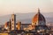 Duomo Santa Maria Del Fiore and Bargello in the evening