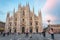 The Duomo Square at sunset, Milan