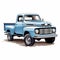 Durable pickup truck illustration