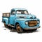 Durable pickup truck illustration