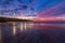 Durban Cityscape sunrise sunset pier blue sky