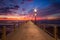 Durban Cityscape sunrise sunset pier blue sky