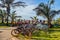 Durban Ushakha and golden mile beach with hundreds of cycles for tourists