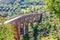 Durdevica Bridge over the Tara river, side view, Montenegro