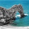 Durdle Door rock arch. Lulworth on the Dorset Coast Southern England.