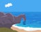 Durdledoor beach background illustration