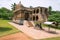 Durga or Mahishasurmardini shrine, Brihadisvara Temple complex, Gangaikondacholapuram, Tamil Nadu, View from East. Ruins of mandap