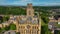 Durham Cathedral aerial view, Durham, England, UK