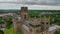 Durham Cathedral aerial view, Durham, England, UK