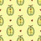 DURIAN pattern seamless.thailand king of fruits DURIAN cartoon c