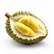 durian with white background - generative Ai illustration