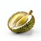 durian with white background - generative Ai illustration