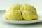 Durian on white dish
