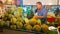 Durians in Ao Nang Night Market, Krabi, Thailand