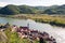 Durnstein Town in the Wachau Valley from Above