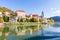 Durnstein town in Wachau valley in autumn, Austria