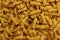 Durum macaroni on a wooden table macro