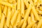 Durum wheat semolina pasta penne lisce