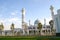 Dushanbe Mosque of Tajikistan. View on a sunny blue sky day