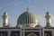 Dushanbe Mosque of Tajikistan. View on a sunny blue sky day