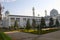 Dushanbe Mosque of Tajikistan. View on a sunny blue sky day