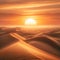 Dusk in the Desert: Majestic Sand Dunes at Sunset