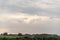 Dusk on farms in the pampa biome area of the State of RS - Brazil