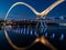 Dusk at The Infinity Bridge, Stockton on Tees. England