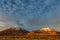 Dusk at Licancabur volcano, Atacama desert