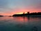 dusk at the Maldives beach