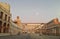 Dusk moon in High Square, Badajoz