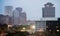 Dusk Overcast View Downtown City Skyline Rochester New York