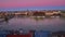 The dusk panorama with Danube River From Buda Castle Hill, Budapest, Hungary