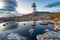 Dusk at Rhue lighthouse near Ullapool