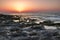Dusk\\\'s Embrace: A Mediterranean Sunset Over Dia Island, Crete